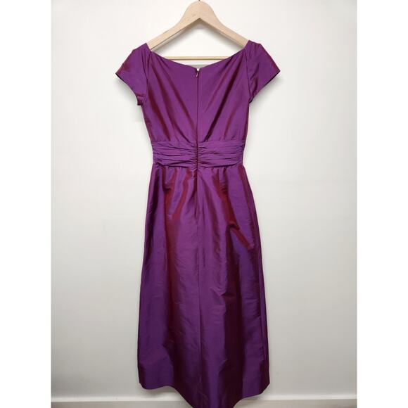 Alfred Sung Women's Maxi Formal Taffeta A-Line Gown Dress, Size 6, In Paradise - Picture 2 of 12